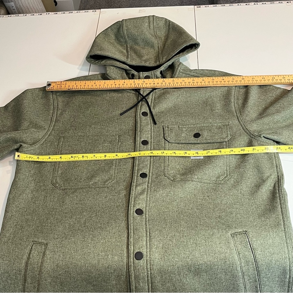 Carhartt Rain Defender Relaxed-Fit Heavyweight Hooded Shirt Jac for Men - Size M - Picture 10 of 12